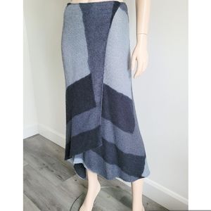 Margon | Wool-blend Wrap Skirt with Asymmetric Hem